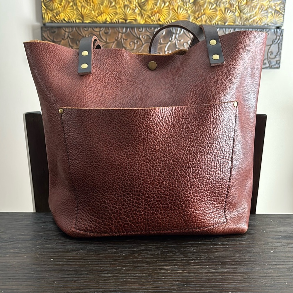 Portland Leather Goods Medium Tote - Nutmeg